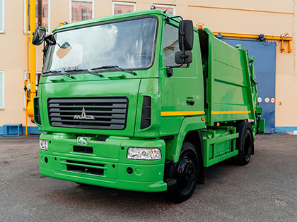 На страже экологии. МАЗ выпустил газовый мусоровоз!