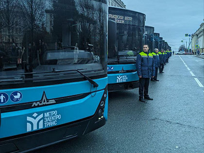 Торжественная передача троллейбусов МАЗ состоялась в Казани