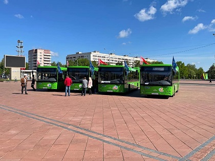 Новые автобусы МАЗ переданы Новополоцку