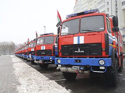 Техника МАЗ передана в подразделение МЧС
