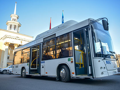 В мэрии Бишкека прошла презентация нового пассажирского автобуса