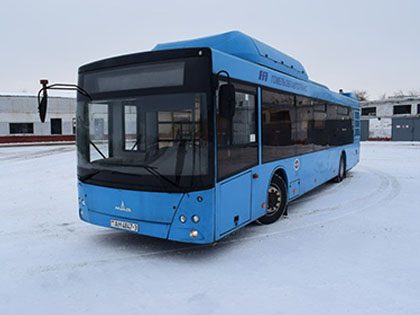 Газовый МАЗ пополнил ряды автопарка Гомеля