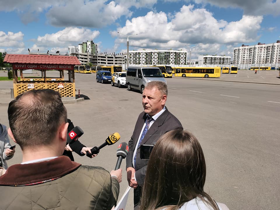 Электробус МАЗ-303Е10 на маршруте в Минске