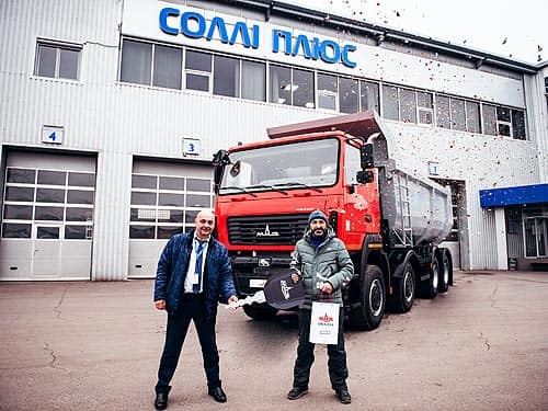 В Украине продан 1000-й грузовик МАЗ с начала года