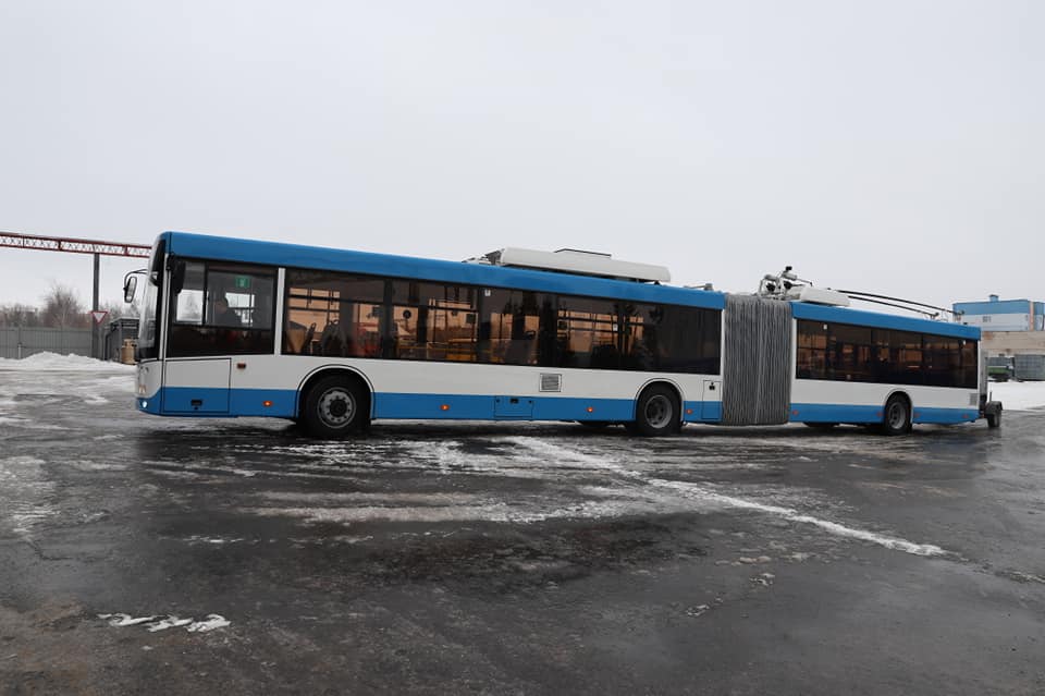 Новый троллейбус МАЗ-215Т отправился в Витебск