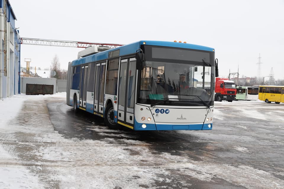 Новый троллейбус МАЗ-215Т отправился в Витебск