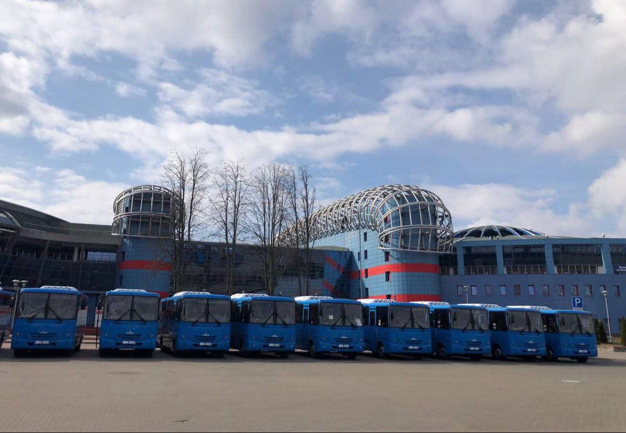 Новые автобусы МАЗ в Гродно