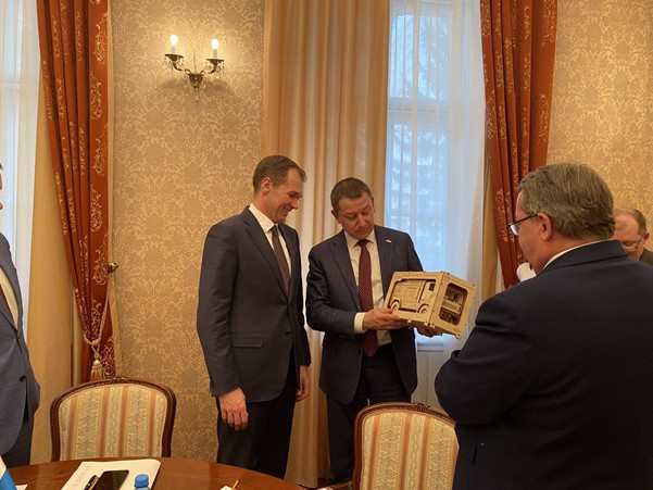 Делегация ОАО «МАЗ» в Омске